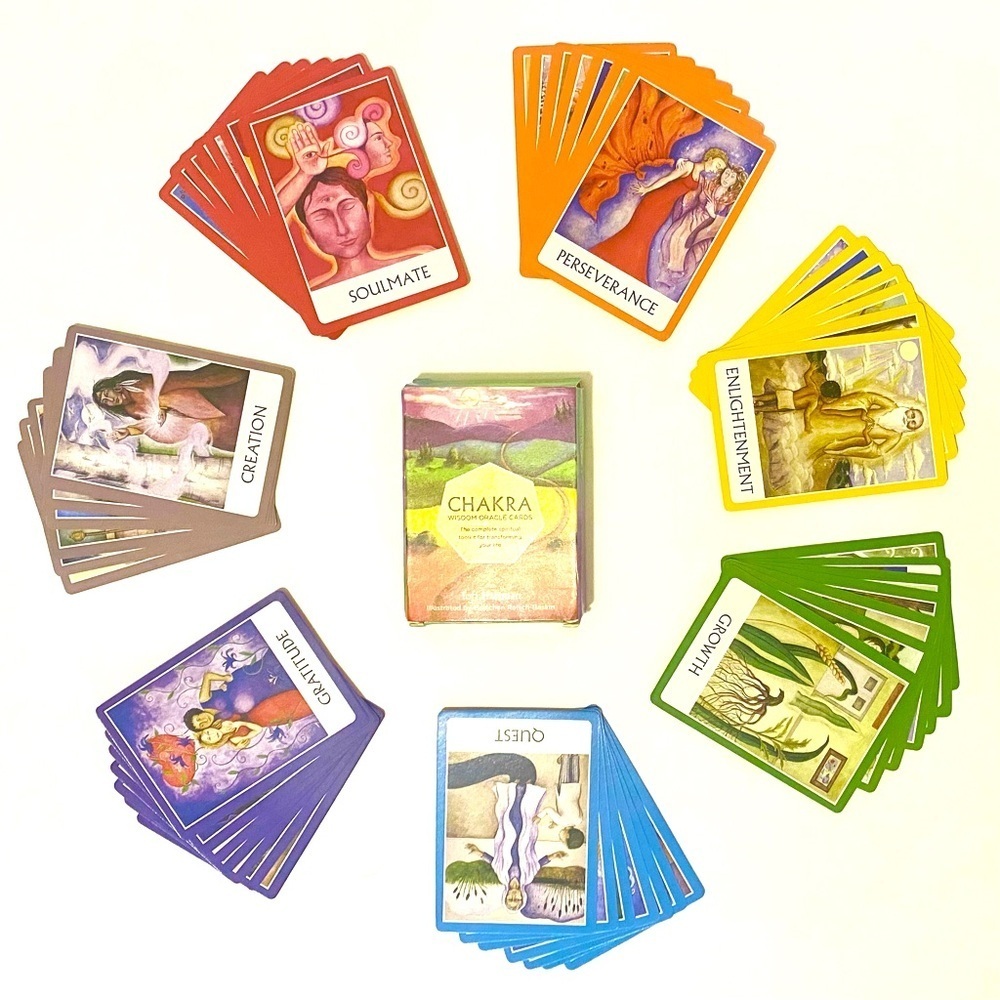 Chakra Wisdom Oracle Card Deck with Box by Tori Hartman (No GuideBook)
